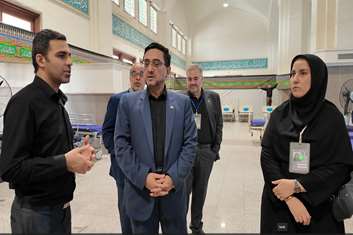 مسئولان پای کار: بازدید از آمادگی بیمارستان شهدای سلامت در مصلای امام خمینی (ره) در آستانه مراسم وداع و تشییع پیکر مطهر رهبر شهید